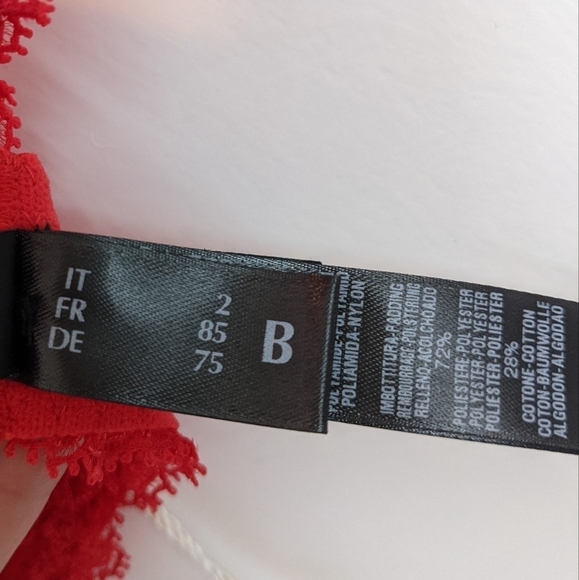 NWT La Perla | Red lace push-up bra - Picture 7 of 12
